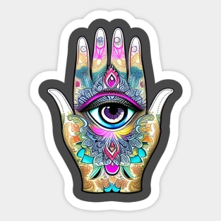 Hamsa Eye Sticker